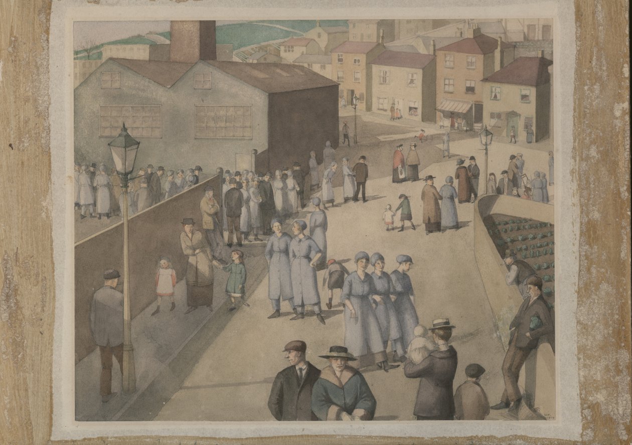 Verlassen der Munitionsfabrik von Winifred Knights