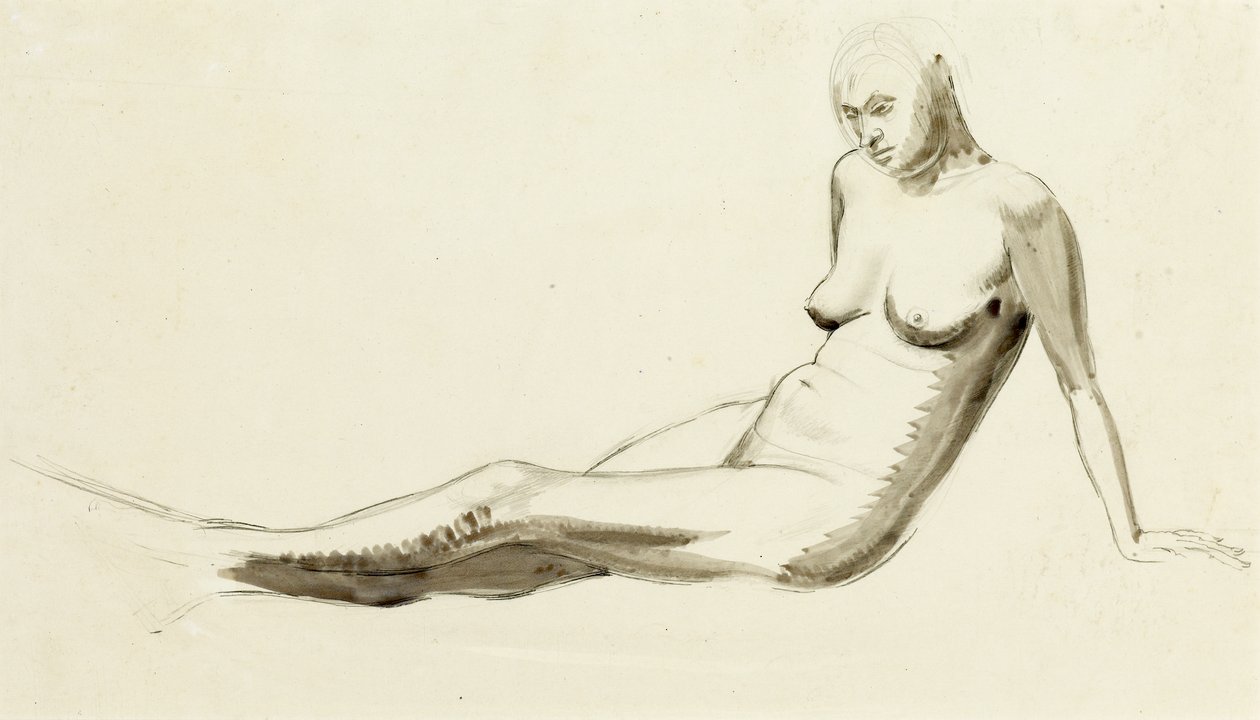 Sitzender Akt, ca. 1919 von Winifred Knights