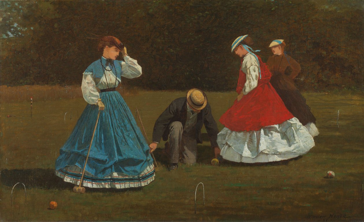 Krocket-Szene von Winslow Homer