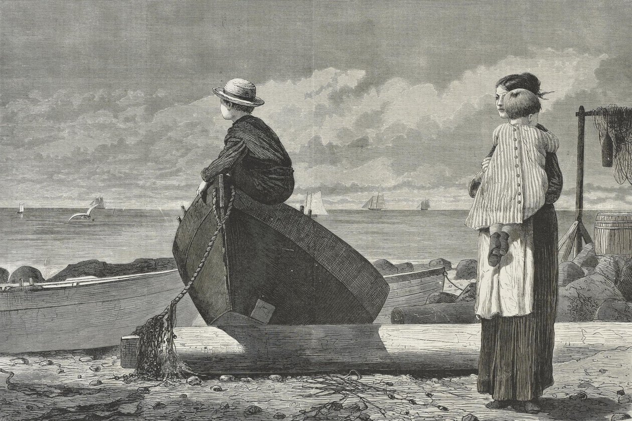Papa kommt! von Winslow Homer