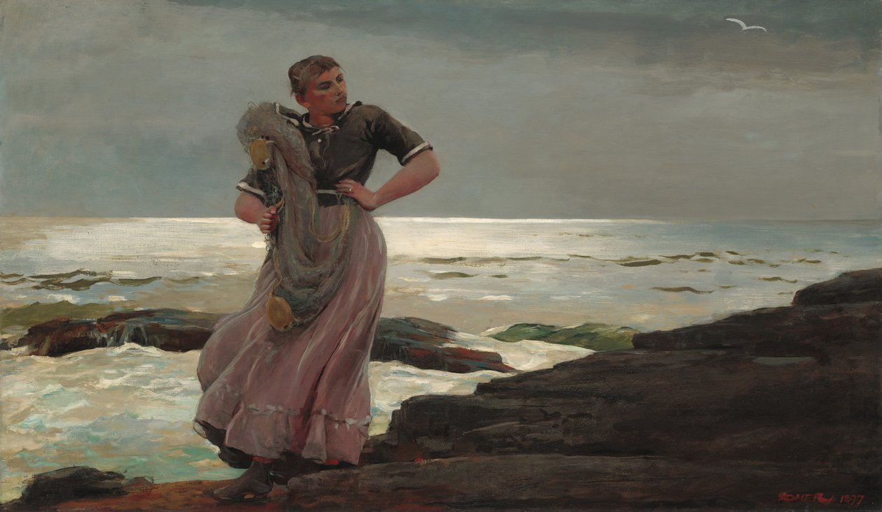 Ein Licht auf dem Meer von Winslow Homer