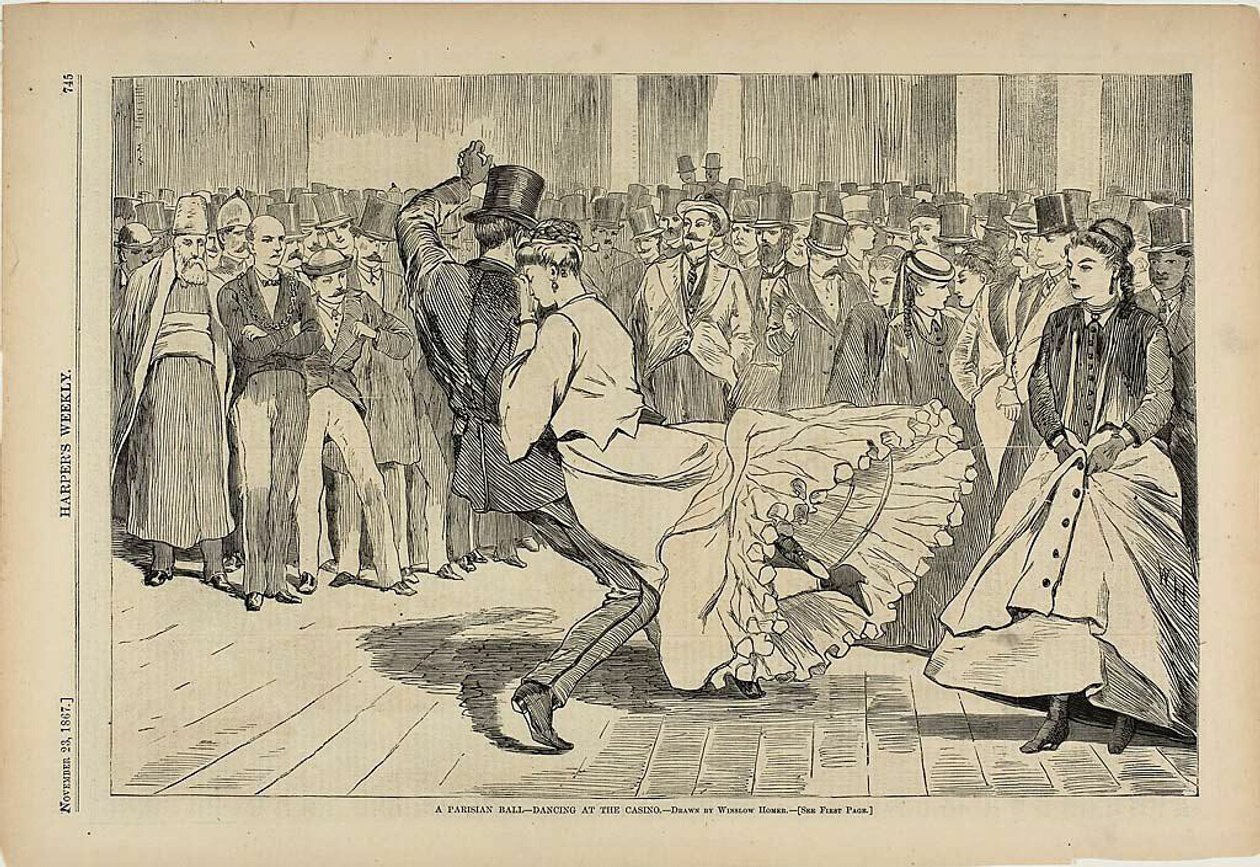 Ein Pariser Ball - Tanzen im Casino von Winslow Homer