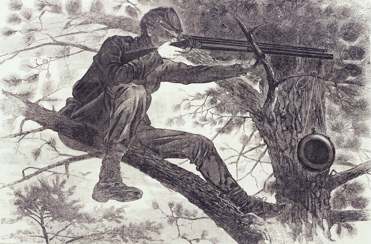 Ein Scharfschütze auf Wachposten von Winslow Homer