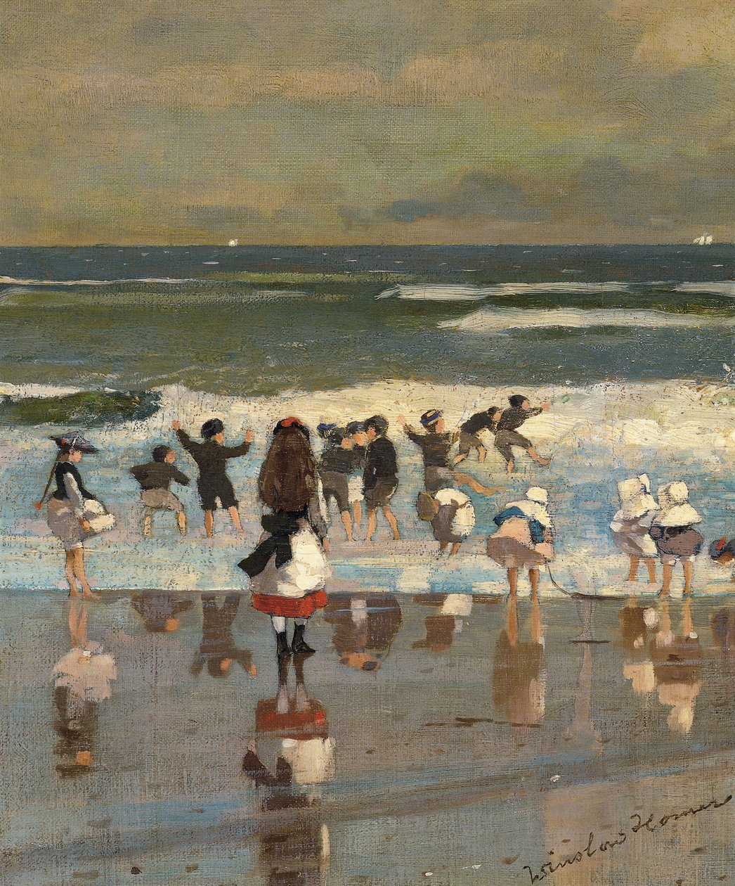 Strandszene von Winslow Homer