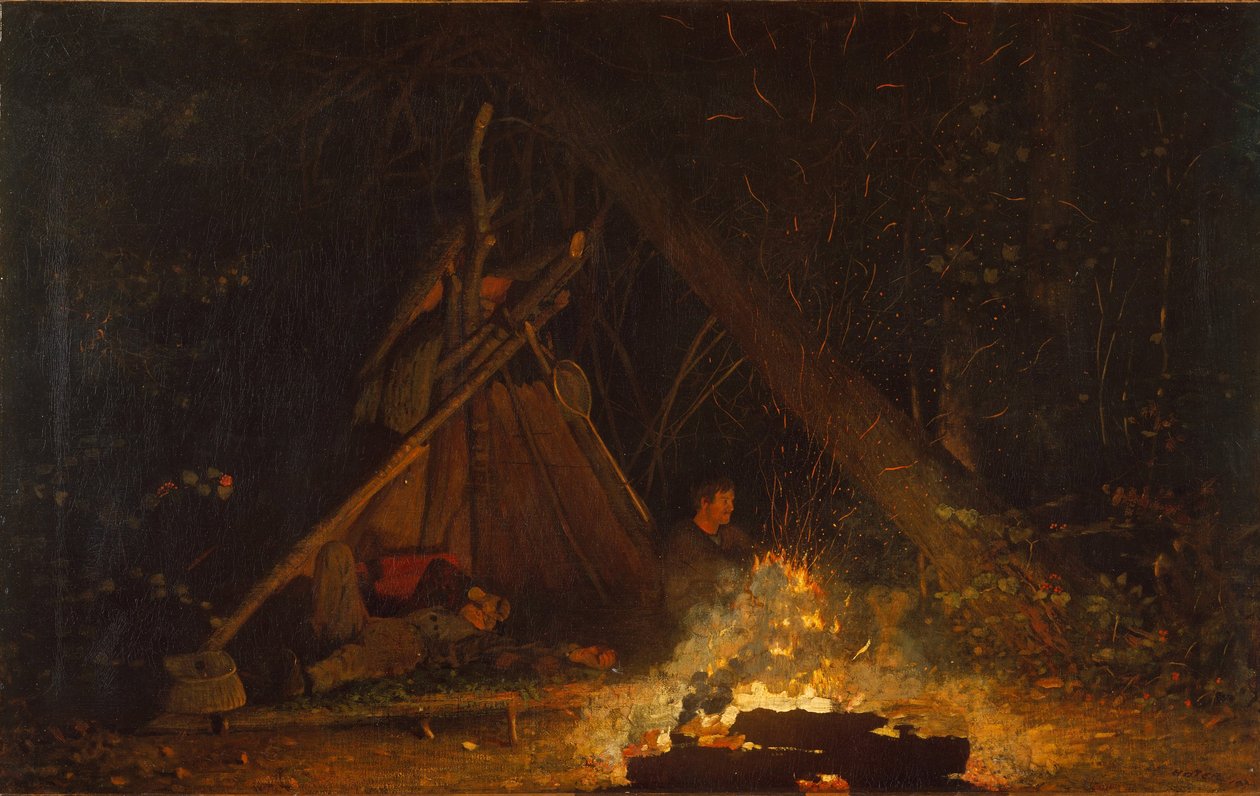 Lagerfeuer, 1880 von Winslow Homer
