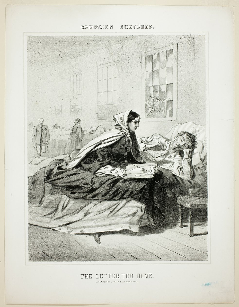 Feldzugskizzen: Der Brief nach Hause von Winslow Homer