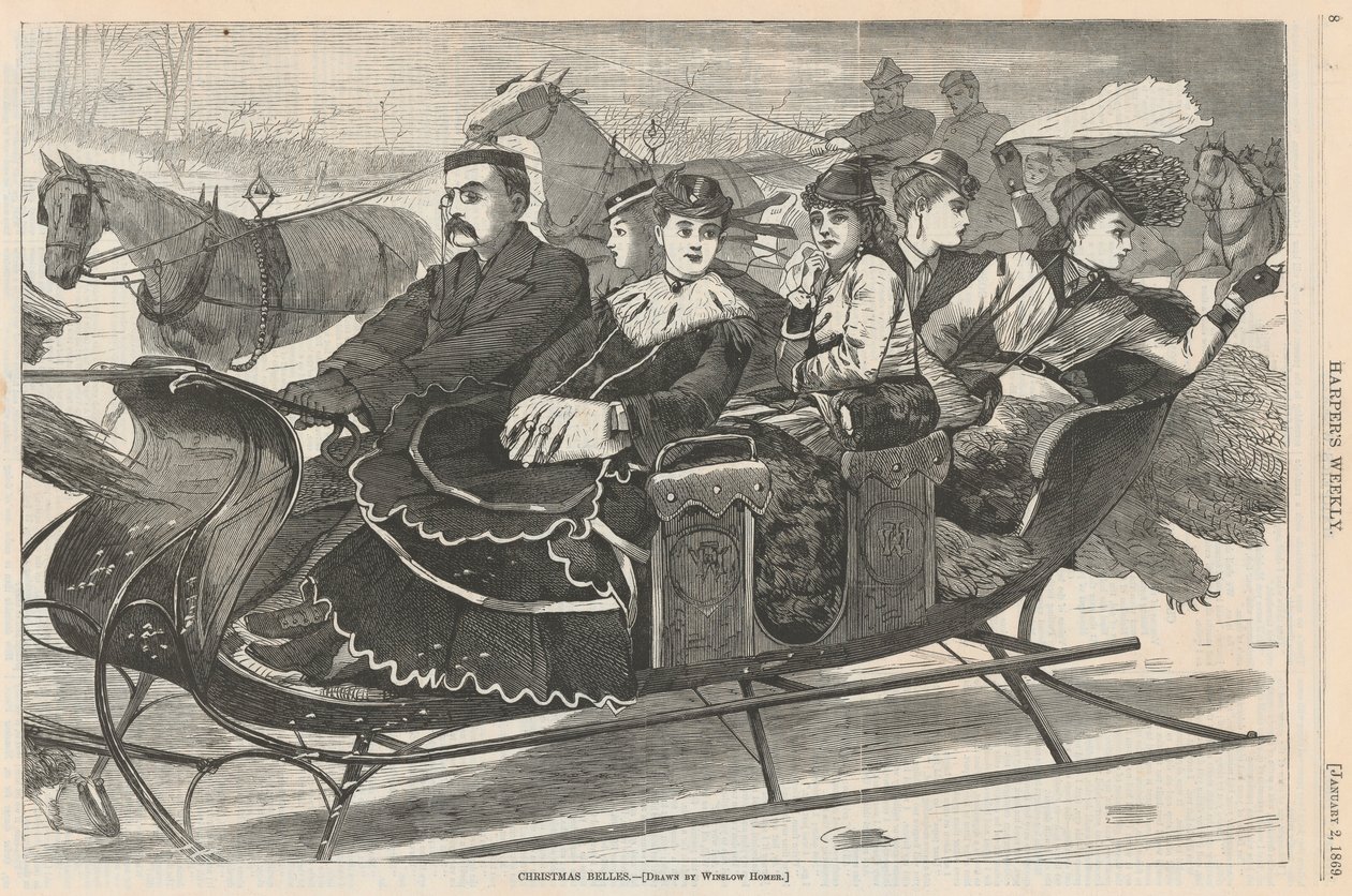 Weihnachtsglocken, aus Harper von Winslow Homer