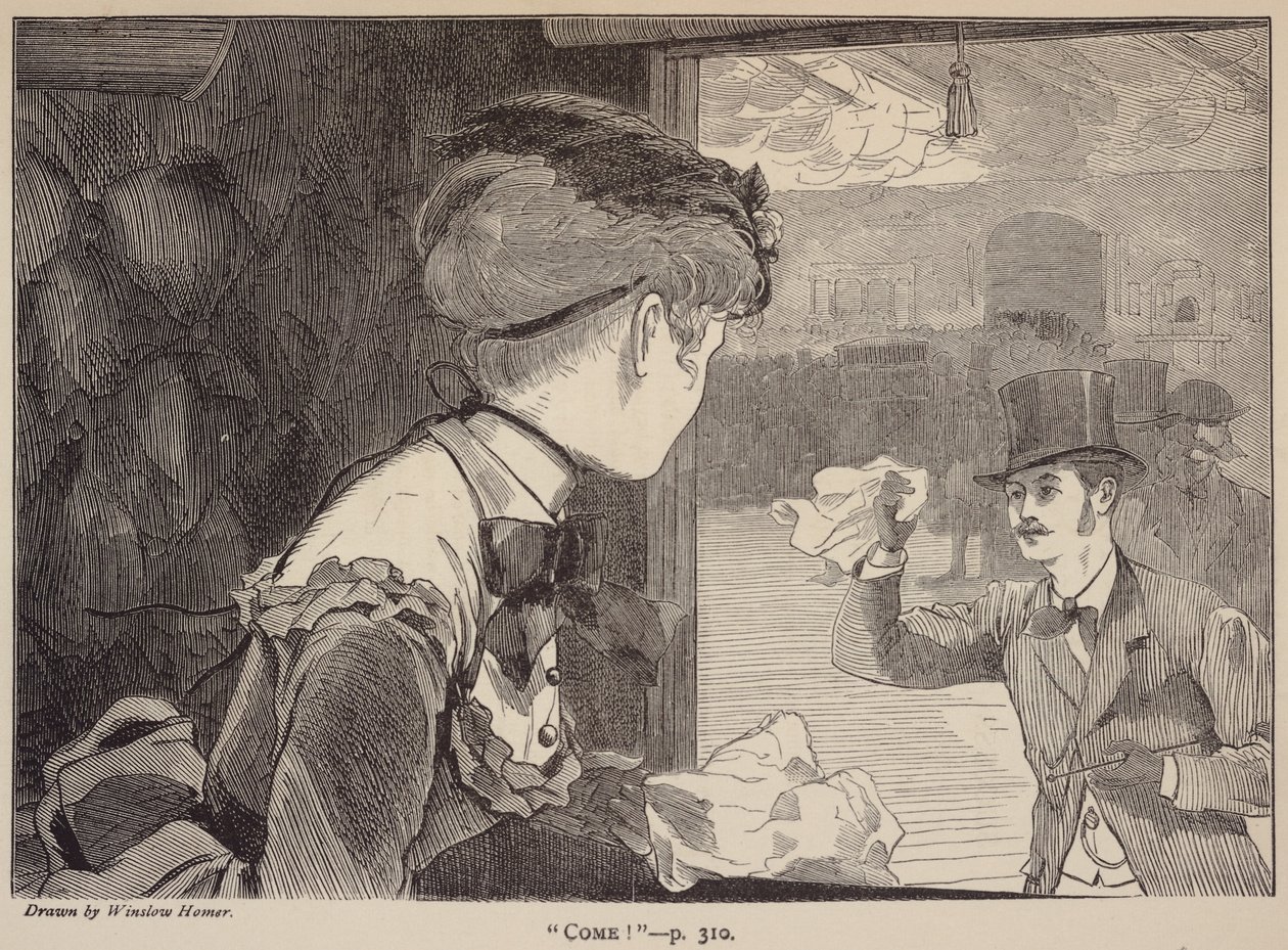 "Komm!", aus The Galaxy, September 1869 von Winslow Homer