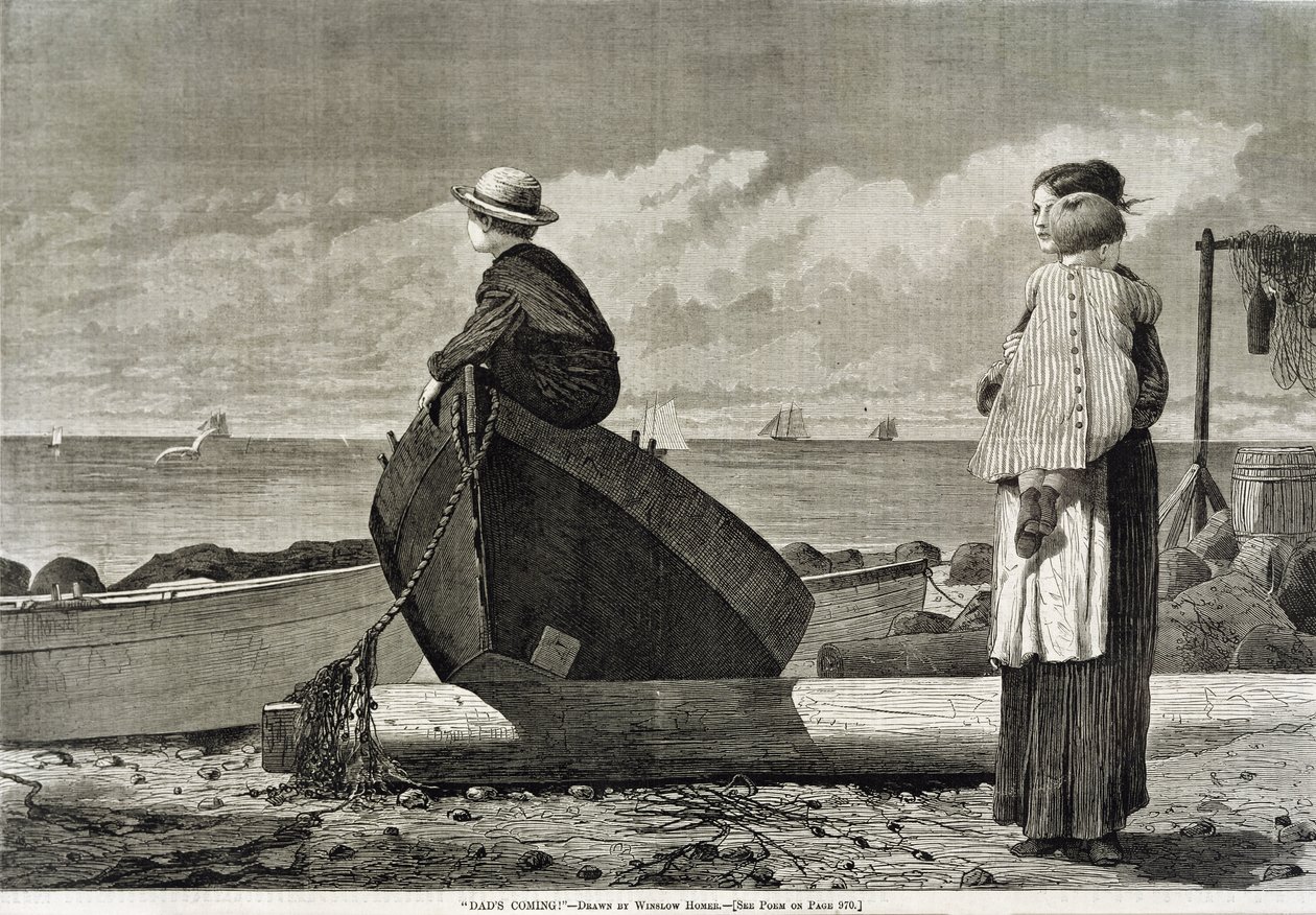 Papa kommt von Winslow Homer