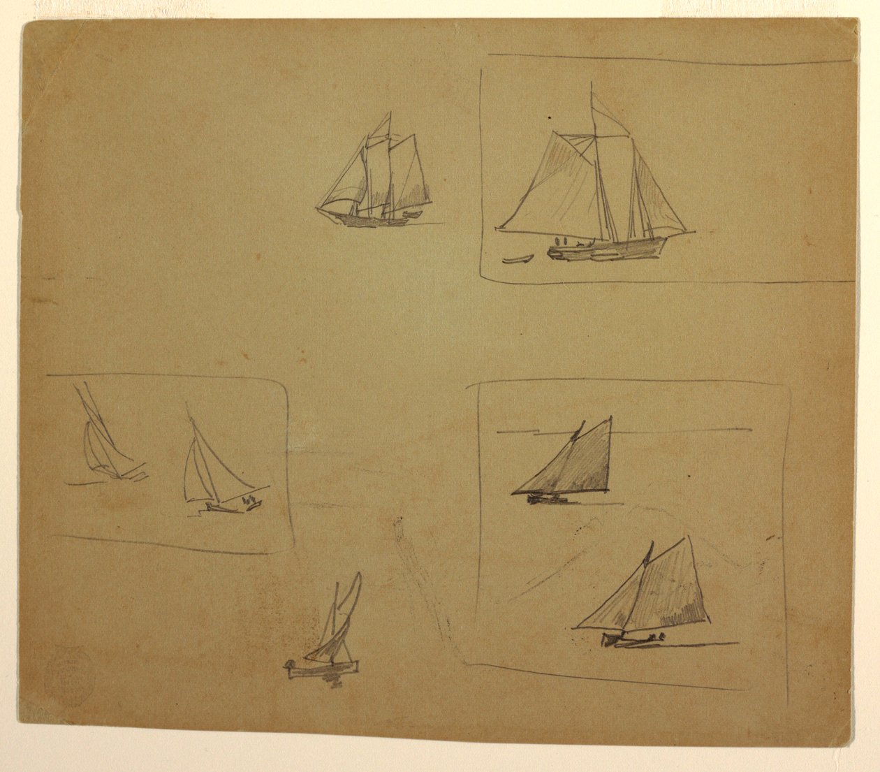 Skizzen von Segelschiffen, 1881–82 von Winslow Homer