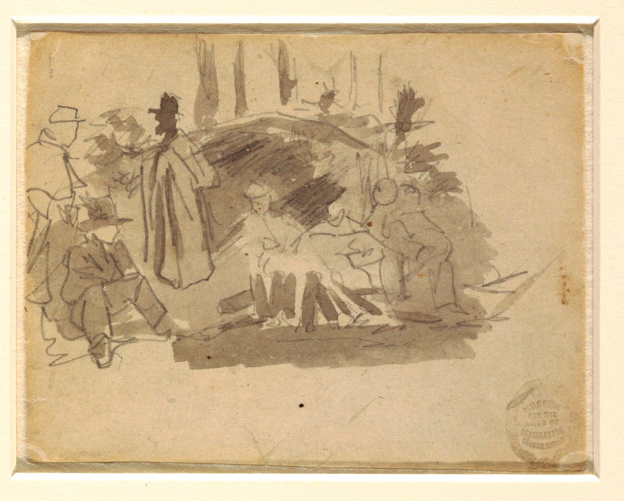Soldaten beim Zelten, 1862 von Winslow Homer
