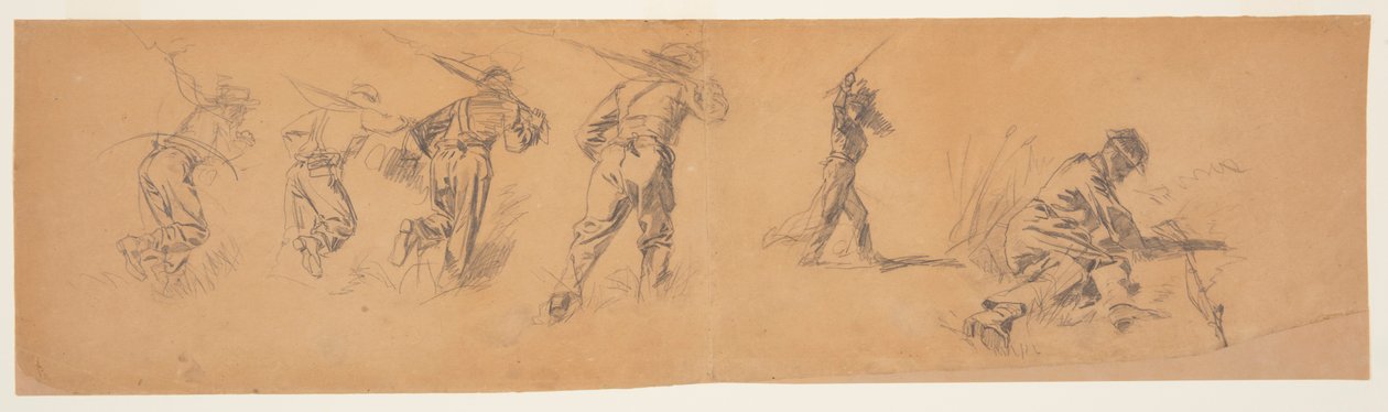 Studien von Soldaten, 1863–65 von Winslow Homer