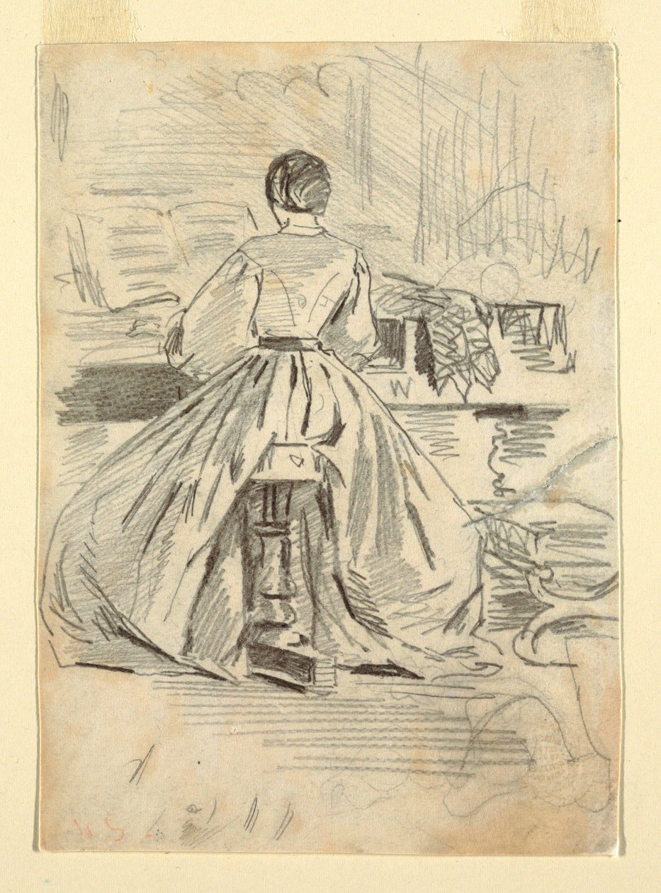 Frau am Klavier, 1862 von Winslow Homer
