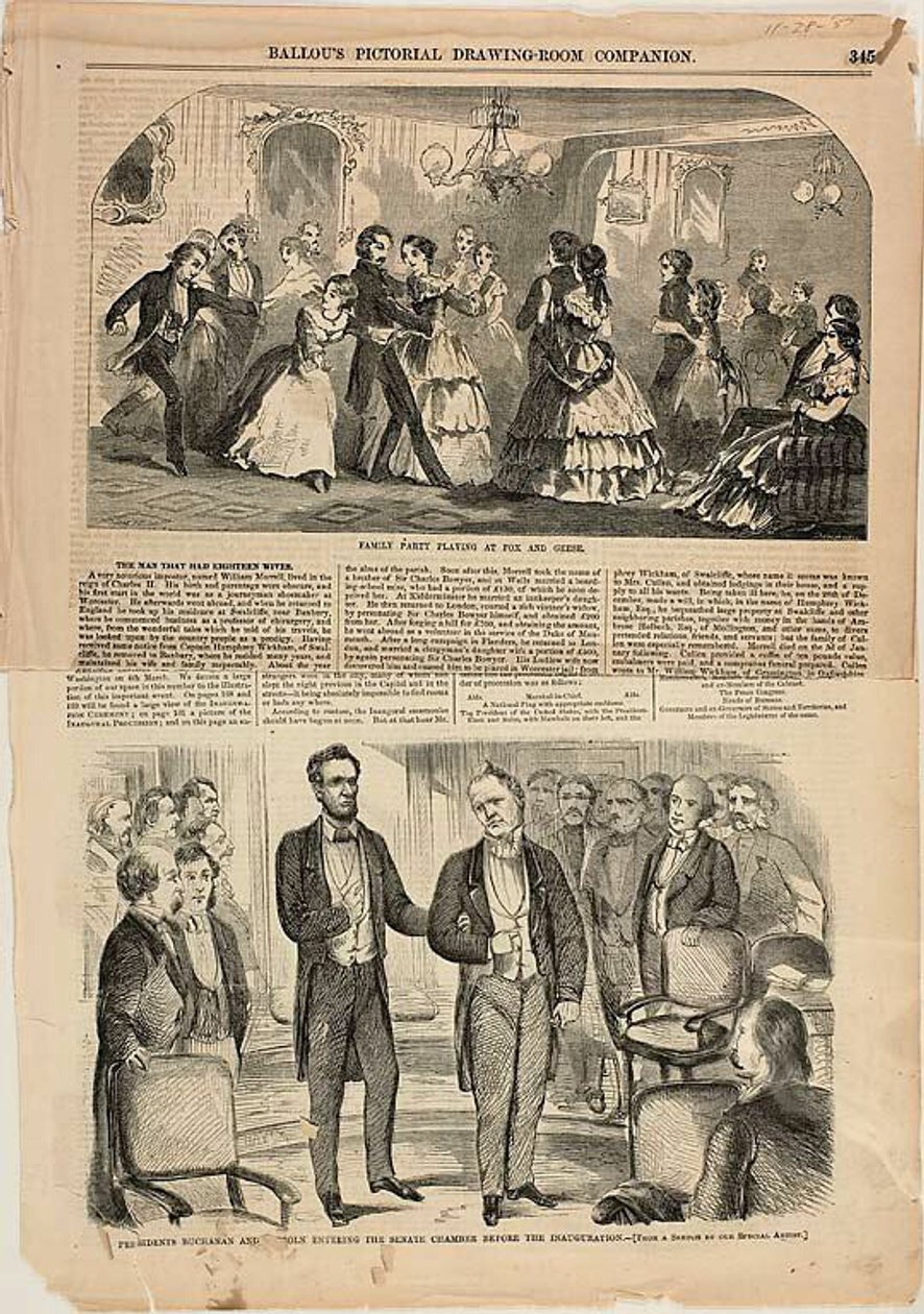 Familienfeier beim Fuchs-und-Gänse-Spiel von Winslow Homer