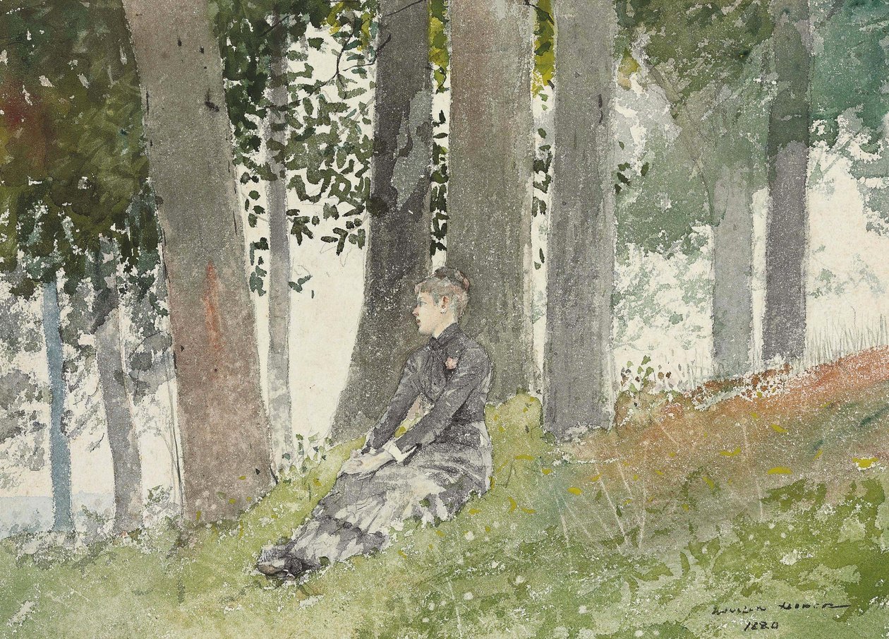 Mädchen im Hain von Winslow Homer