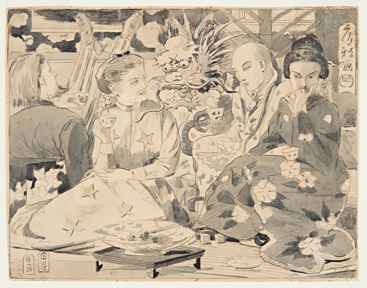Internationale Teeparty von Winslow Homer