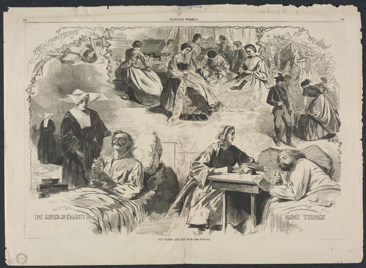 Unsere Frauen und der Krieg, 1862 von Winslow Homer