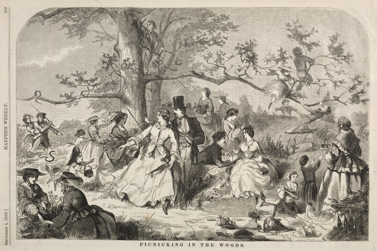 Picknick im Wald, 1858 von Winslow Homer