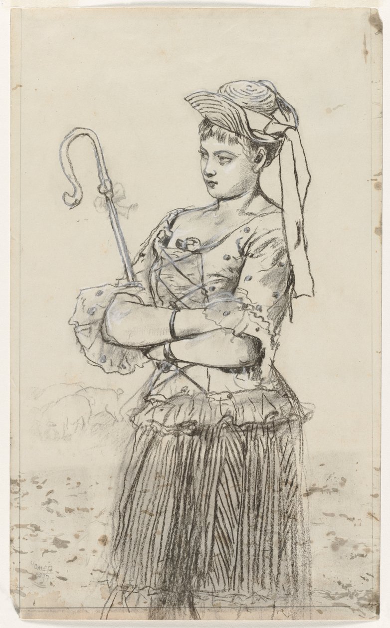 Hirtin, ca. 1878 von Winslow Homer
