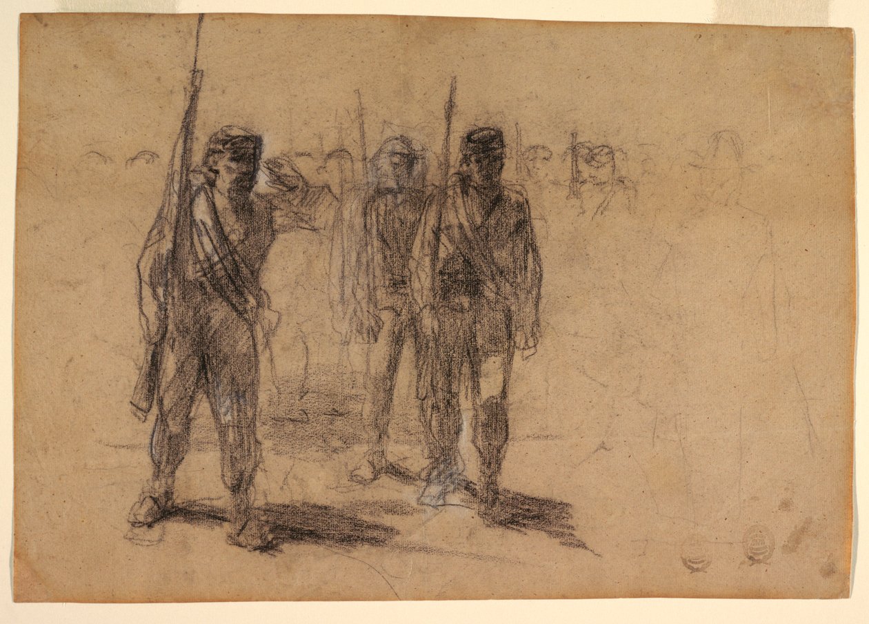 Soldaten beim Üben von Winslow Homer
