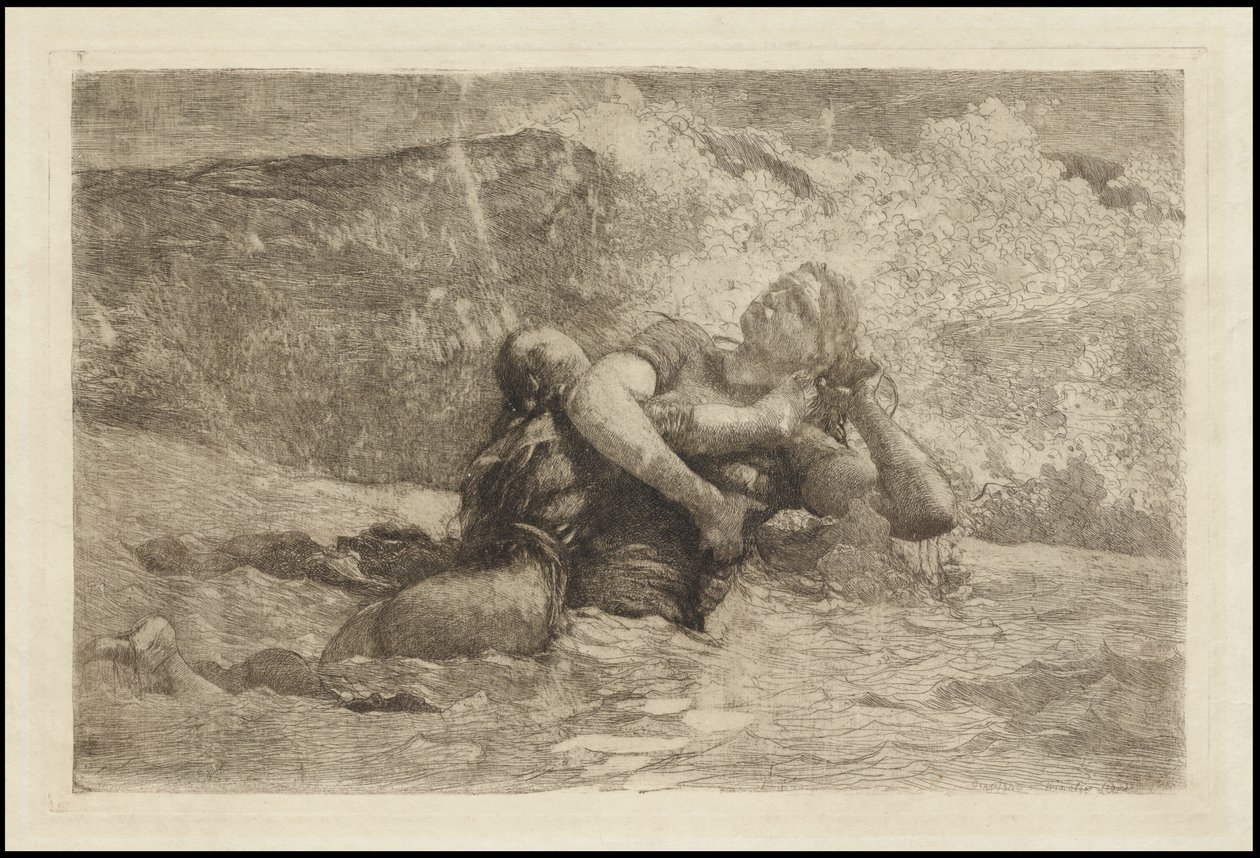 Studie für Undertow, ca. 1886 von Winslow Homer