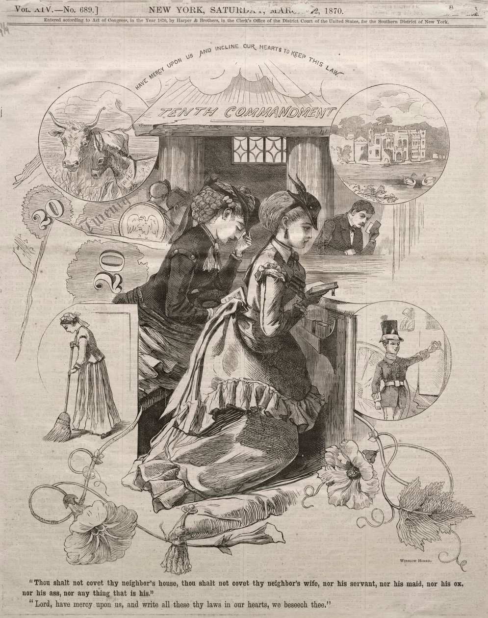Das zehnte Gebot, 1870 von Winslow Homer