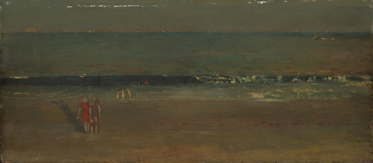 Der Strand, Später Nachmittag, 1870-72 von Winslow Homer
