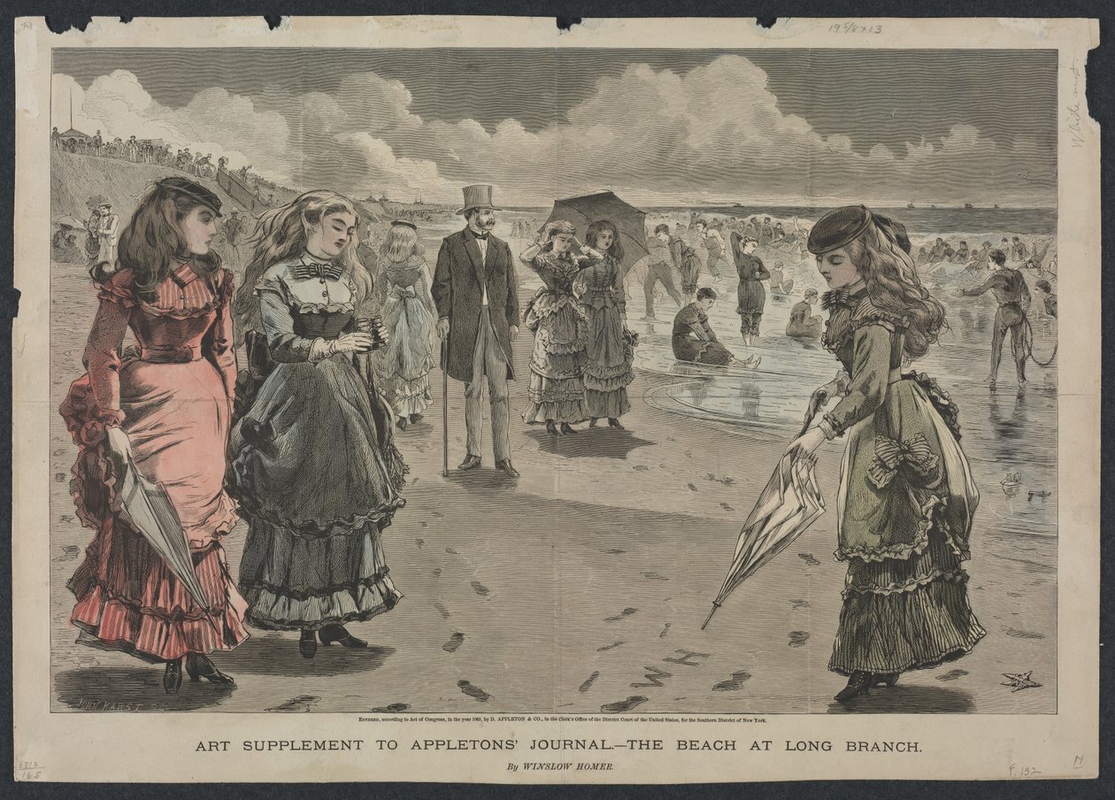 Der Strand von Long Branch, 1869 von Winslow Homer