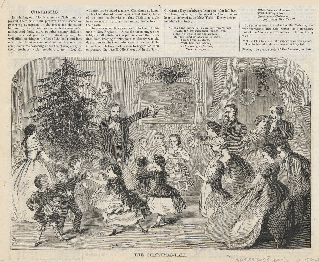 Der Weihnachtsbaum, aus Harper von Winslow Homer