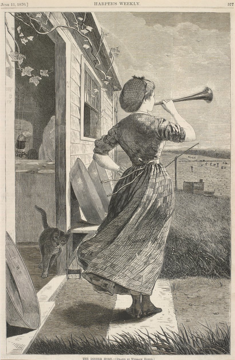 Das Abendhorn, 11. Juni von Winslow Homer