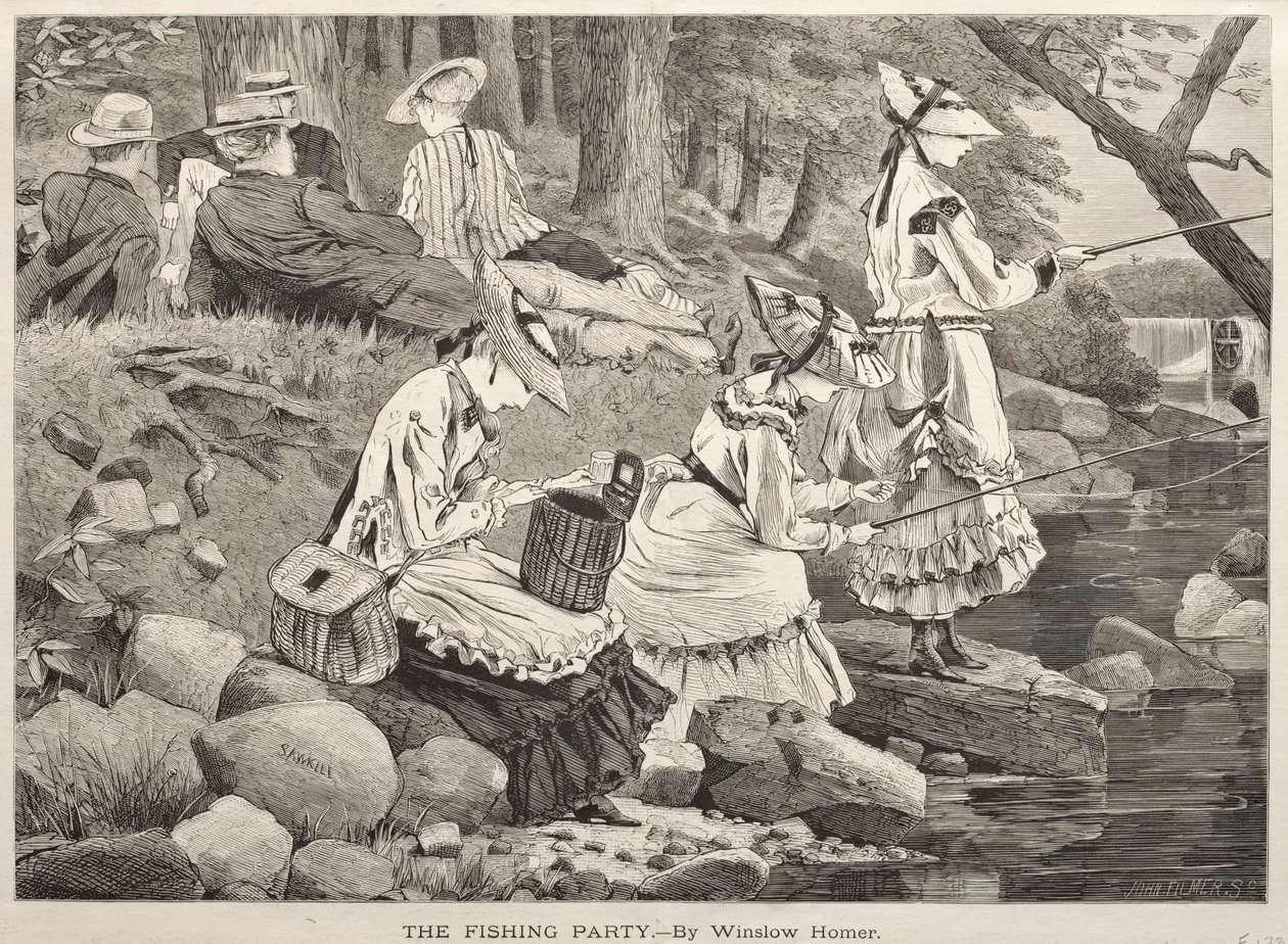 Die Anglergesellschaft, 1869 von Winslow Homer