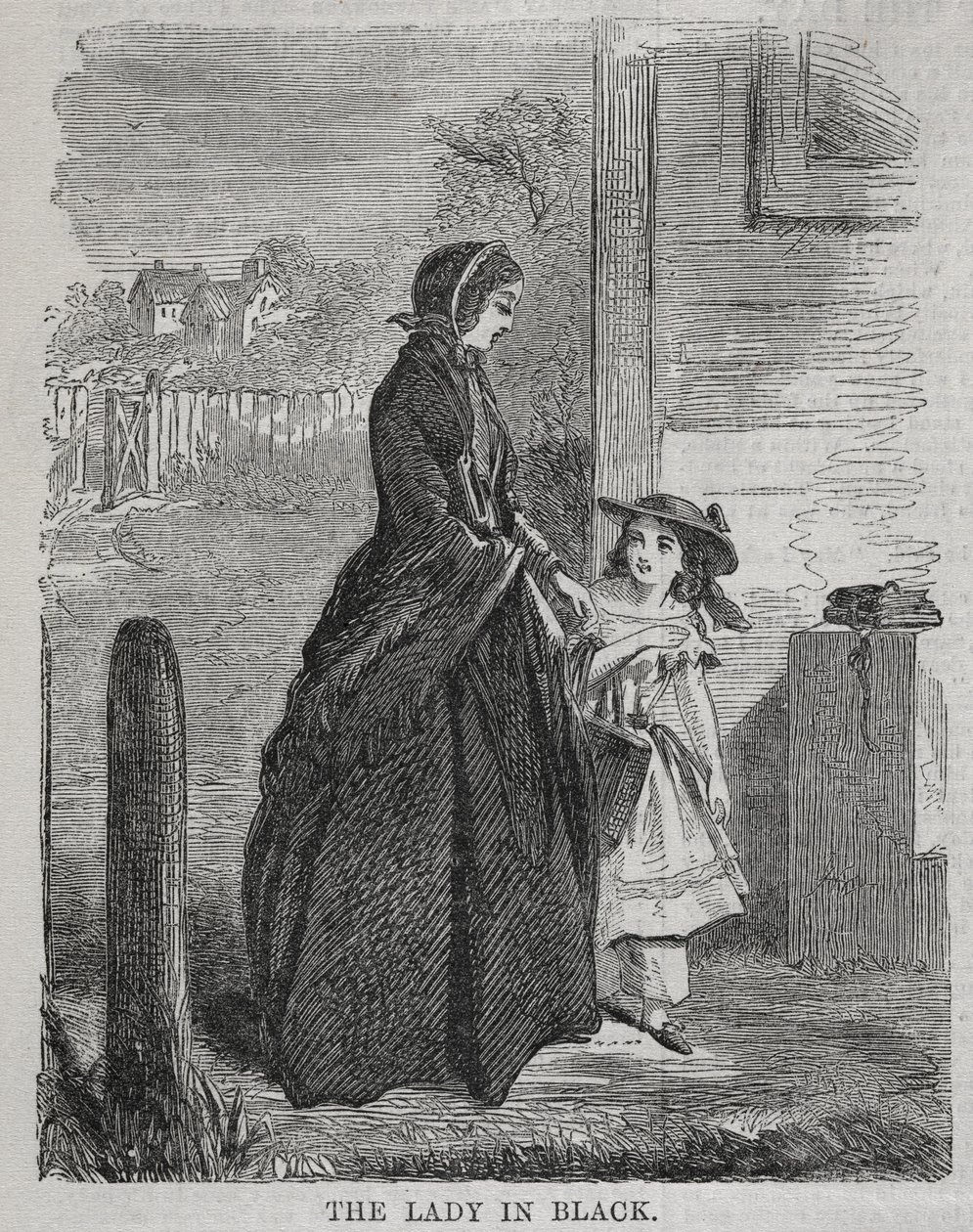 Die Dame in Schwarz, 1860 von Winslow Homer