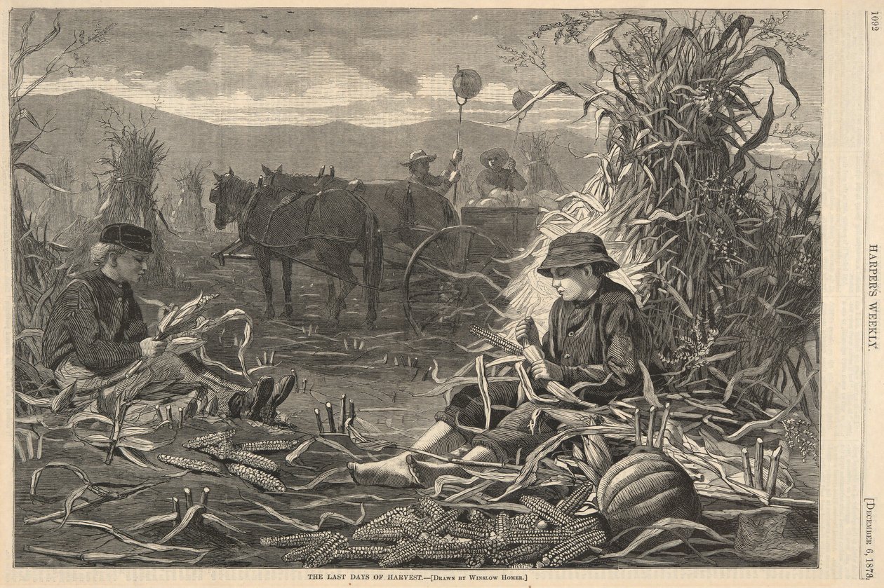 Die letzten Tage der Ernte, aus Harper von Winslow Homer