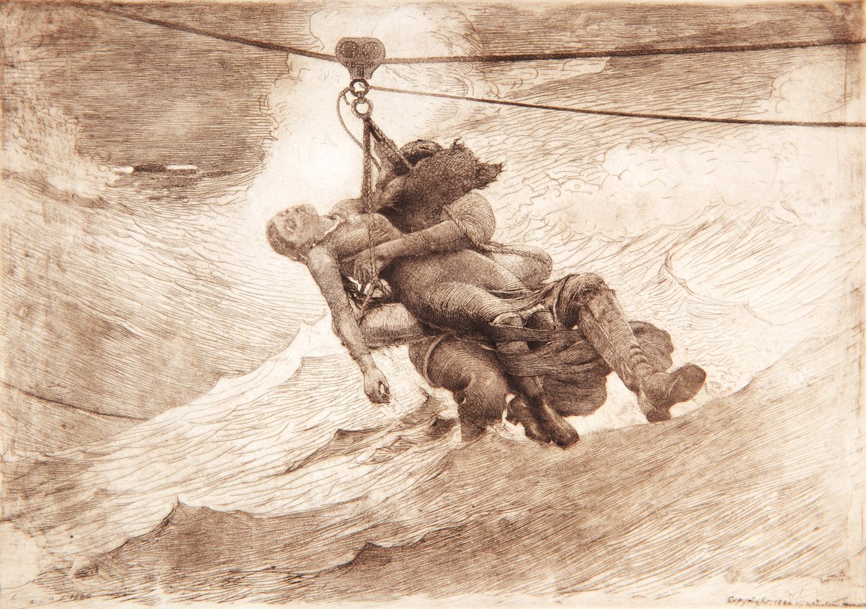 Die Lebenslinie, 1884 von Winslow Homer