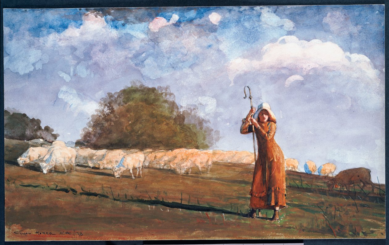 Die junge Schäferin, 1878 von Winslow Homer