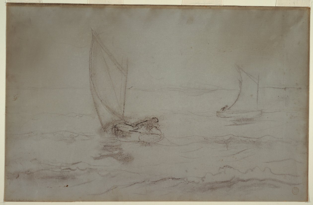 Zwei Schaluppen segeln von Winslow Homer