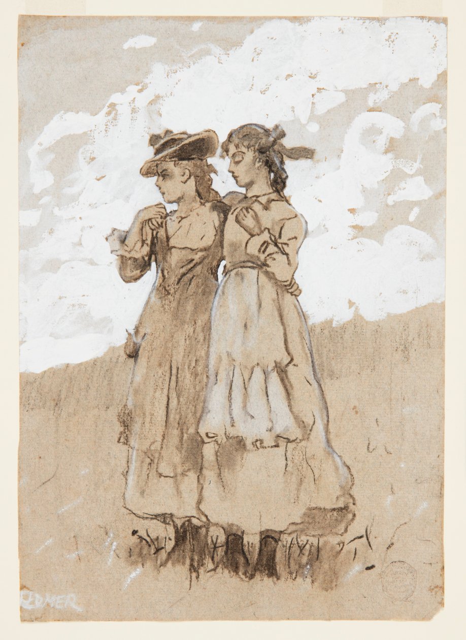 Zwei junge Mädchen von Winslow Homer