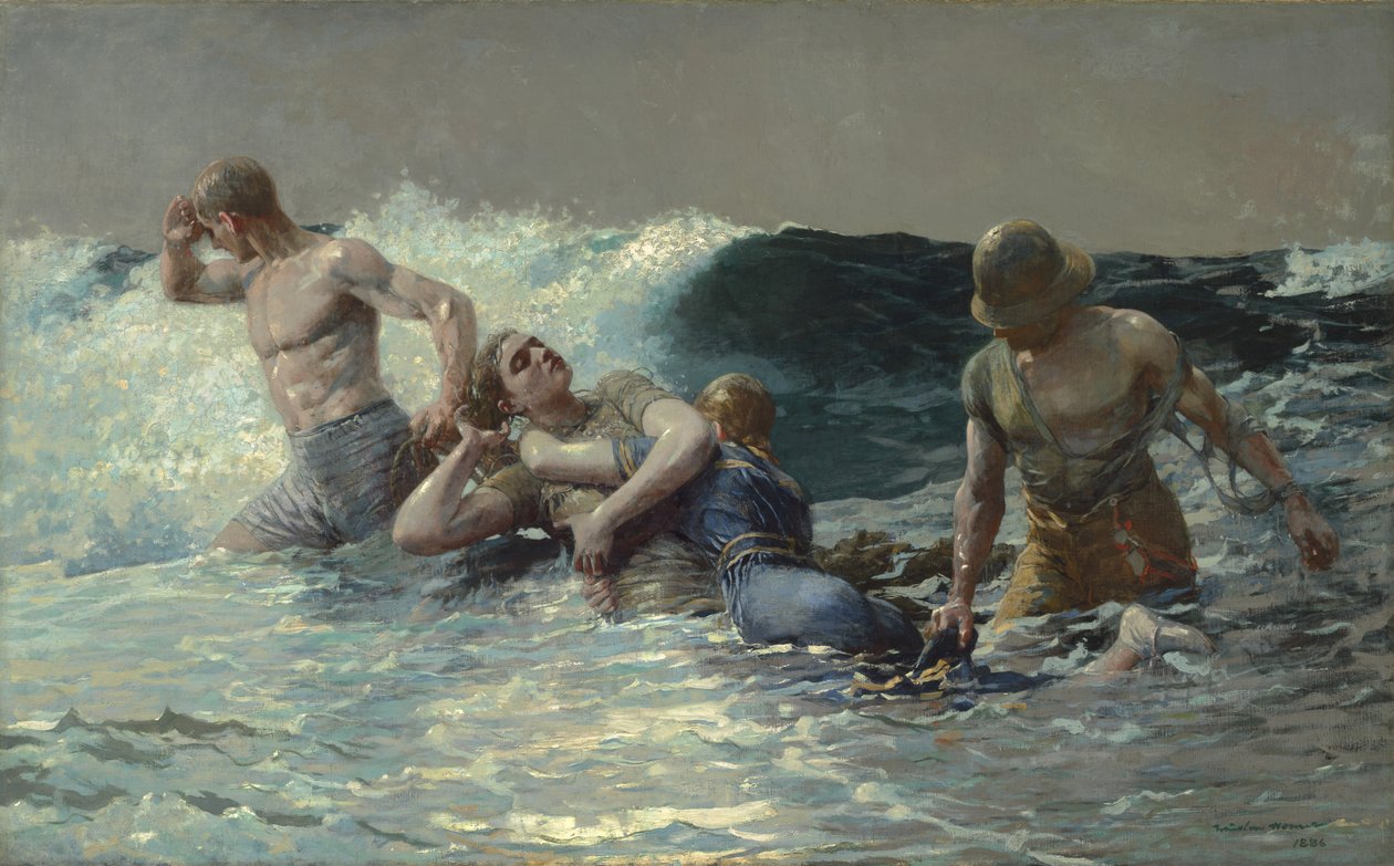Unterströmung, 1886 von Winslow Homer