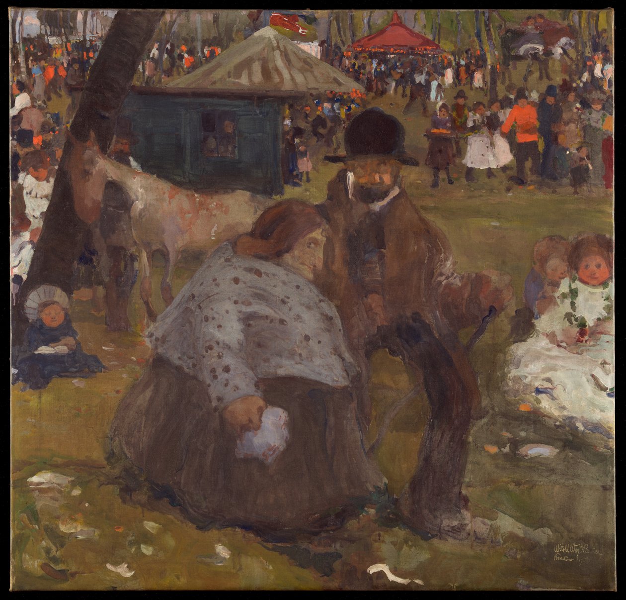 Pfingstmarkt bei Krakau von Witold Wojtkiewicz
