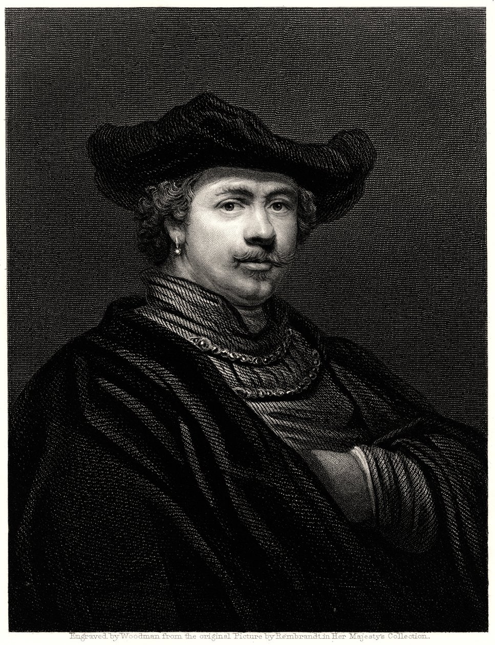 Rembrandt, 19. Jahrhundert von Woodman