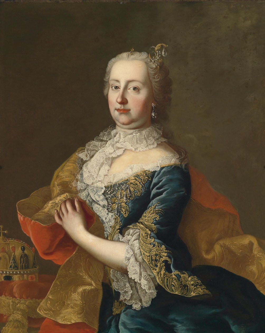 Porträt von Maria Theresia (1717-1780) von Workshop of Martin van Meytens