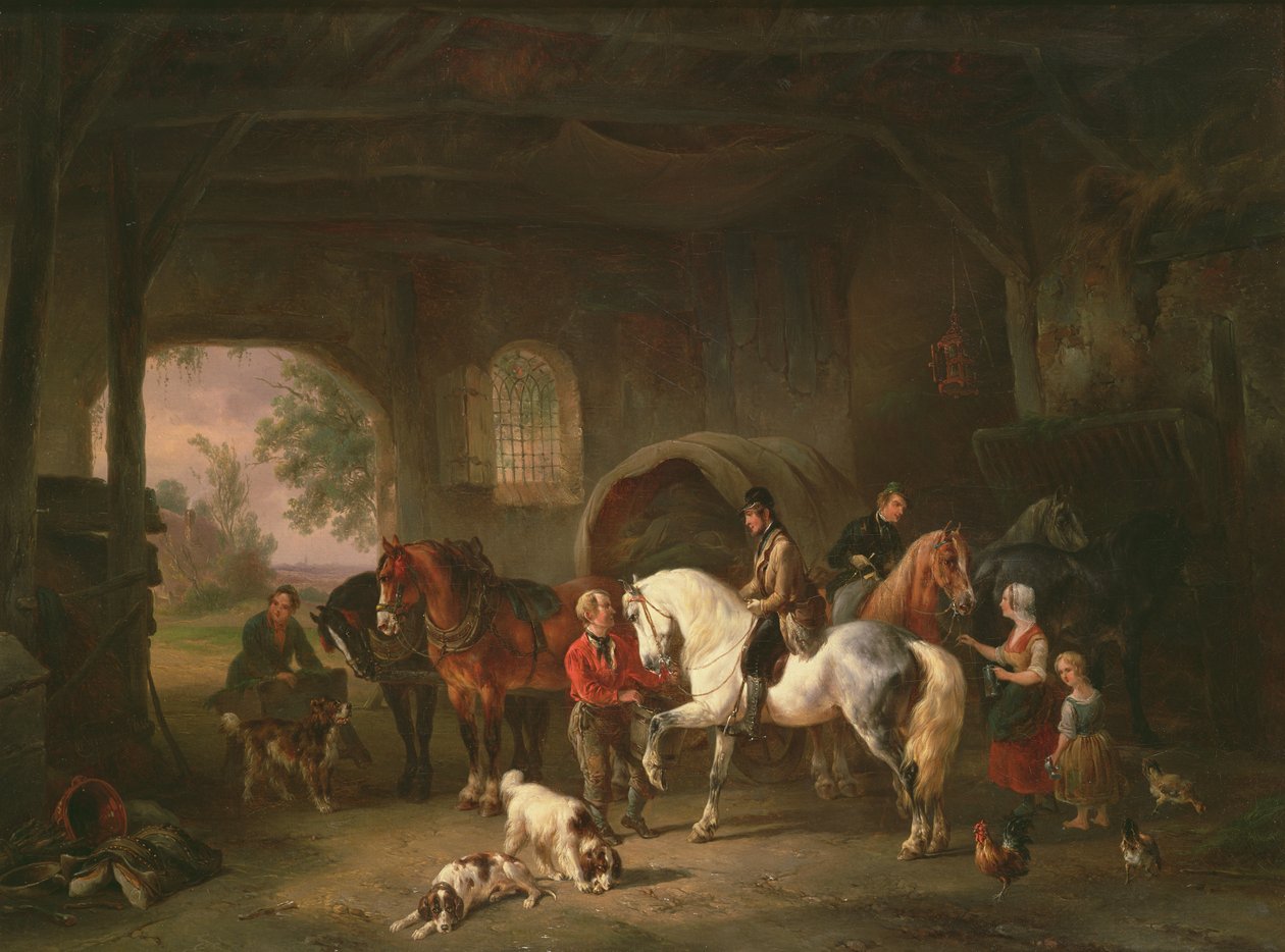 Stallinterieur von Wouterus Verschuur