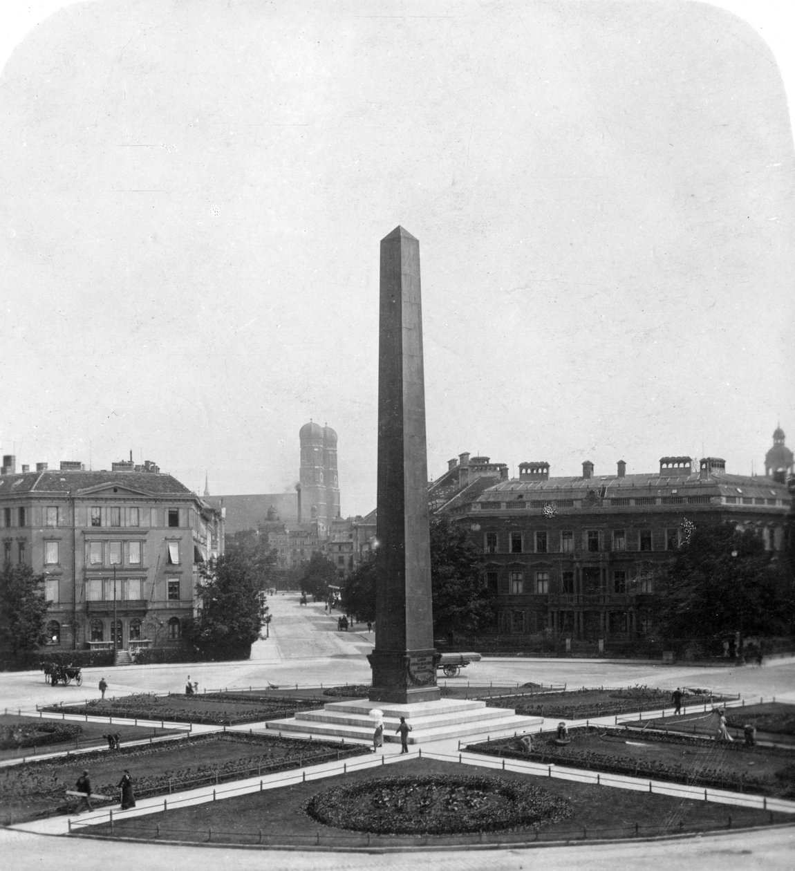 Karolinenplatz, München, Deutschland, um 1900 von Wurthle and Sons