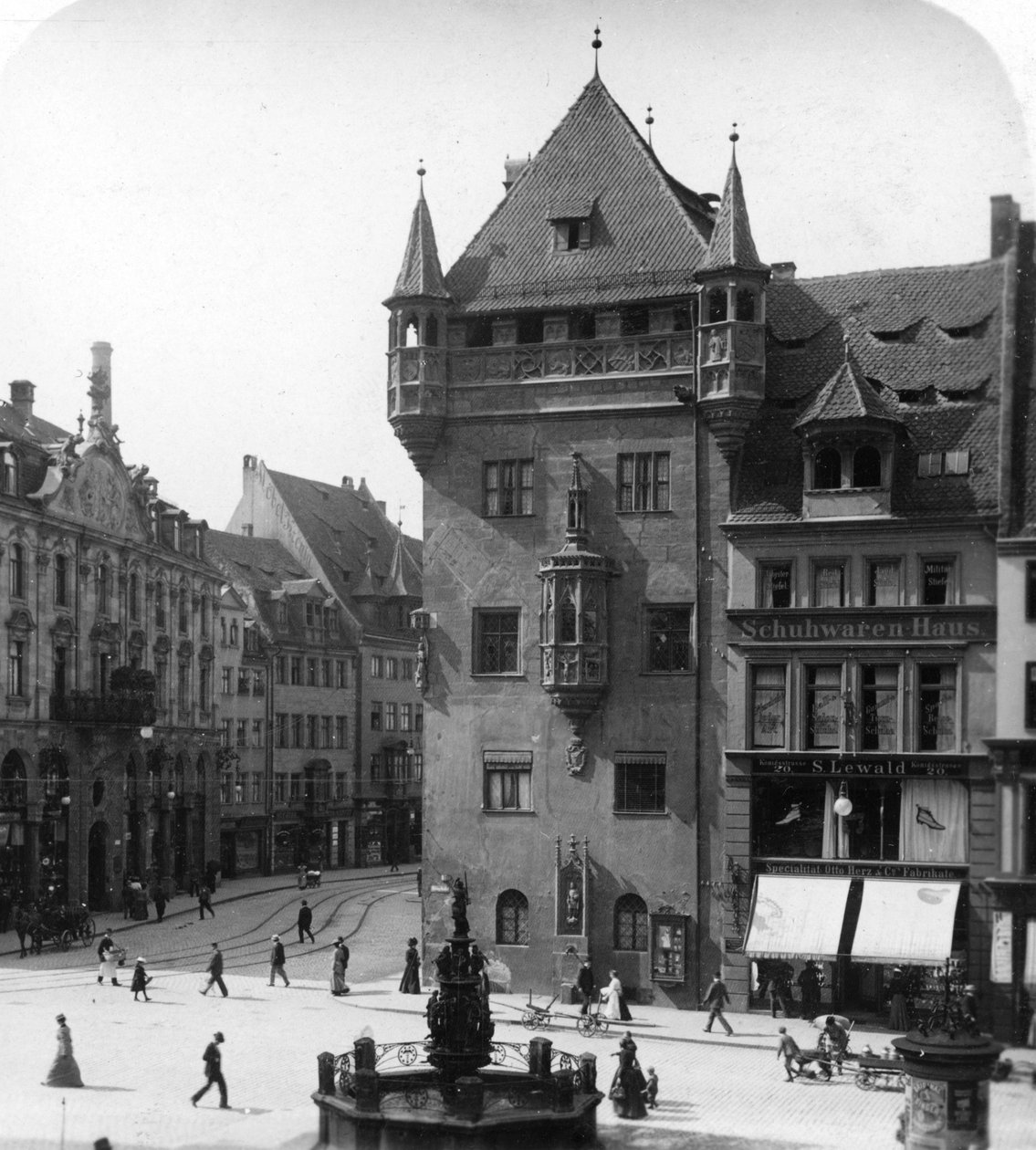 Nassauer Haus, Nürnberg, Bayern, Deutschland, um 1900 von Wurthle and Sons