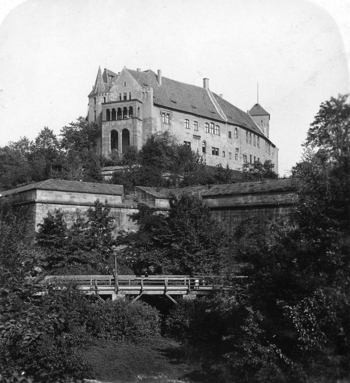 Nürnberger Burg, Nürnberg, Deutschland, um 1900er von Wurthle and Sons