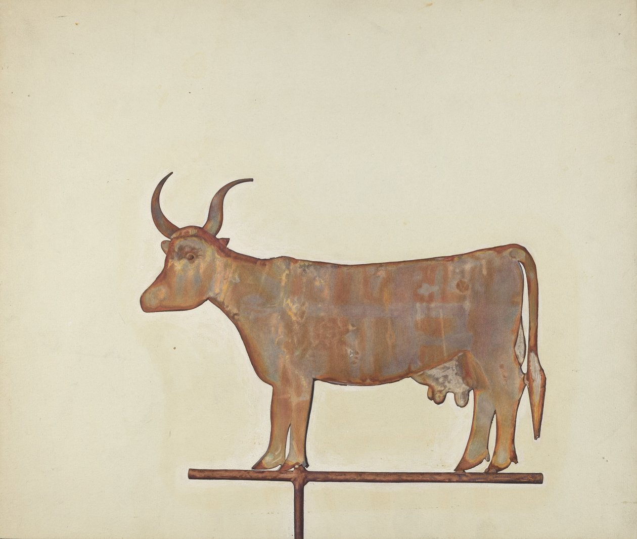 Kuh-Wetterfahne von Wynna Wright