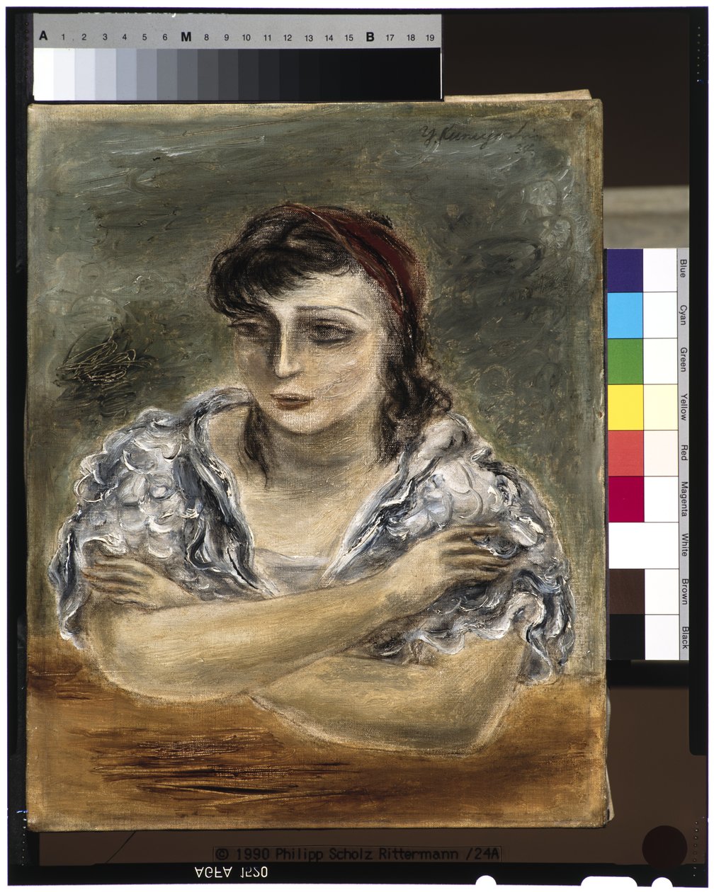 Mädchen im weißen Kleid (Sara Mazo) von Yasuo Kuniyoshi