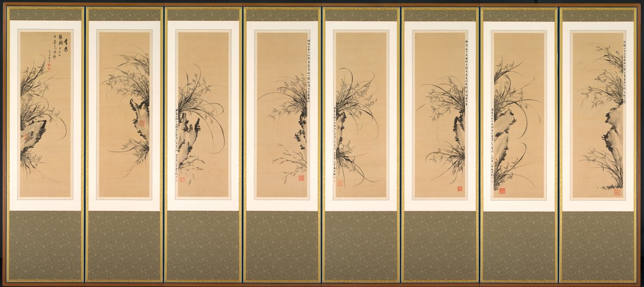Orchideen und Felsen von Yi Ha eung