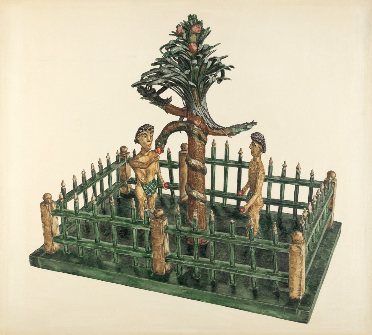 Adam und Eva, ca. 1939 von Yolande Delasser