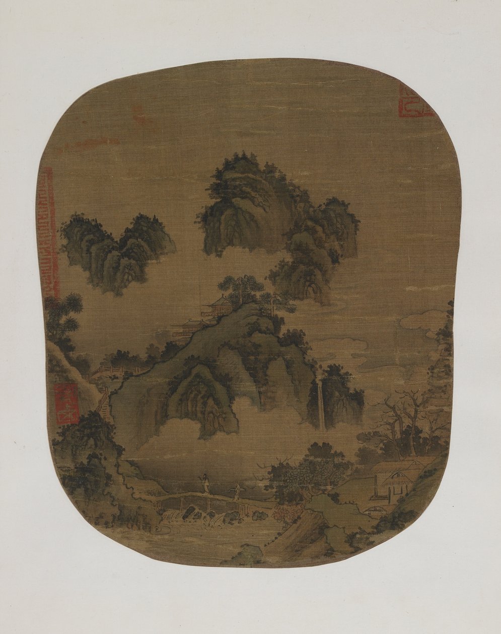 Berglandschaft von Yuan Dynasty Chinese School
